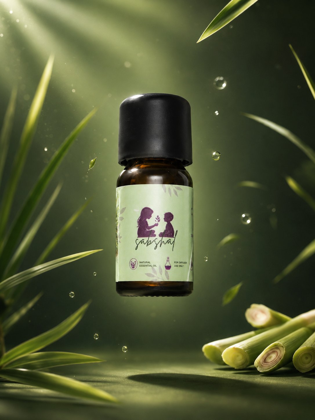 Botol Citronella Origin essential oil dengan sereh wangi