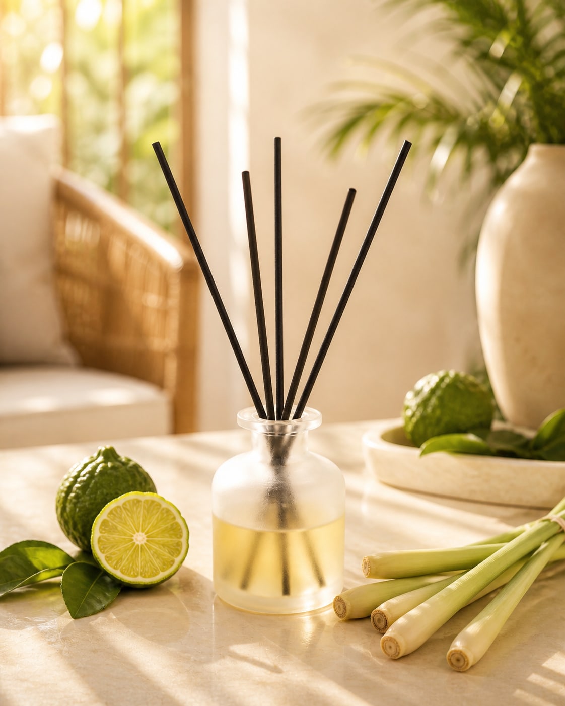 Citrus Escape reed diffuser dengan bergamot dan sereh wangi
