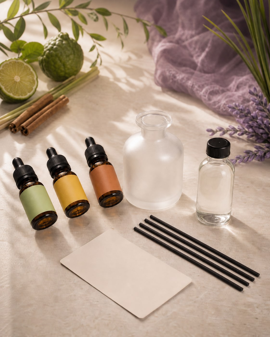 Isi lengkap Sabshal DIY Aroma Lab Diffuser Kit